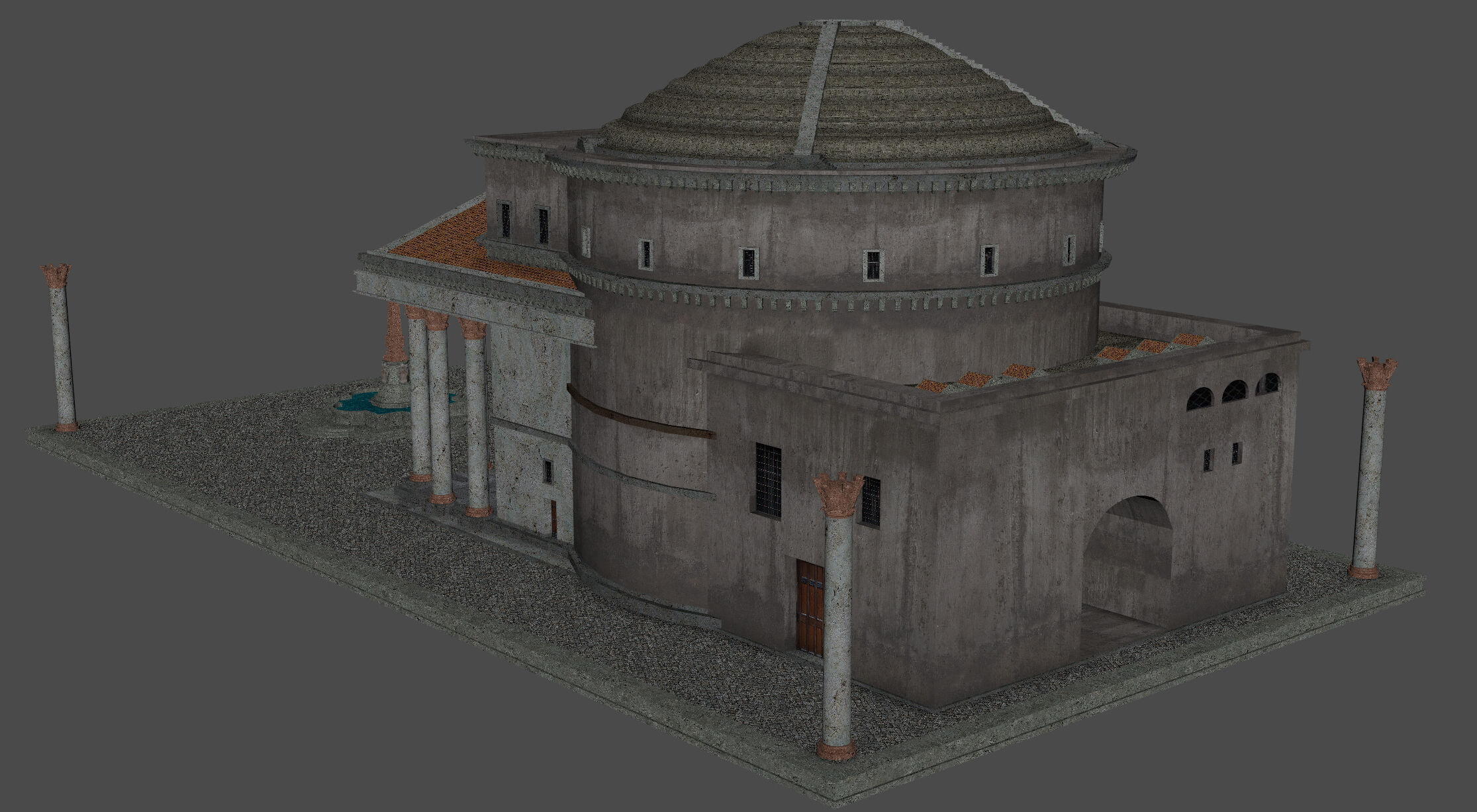 Pantheon in Rome 3D model_14