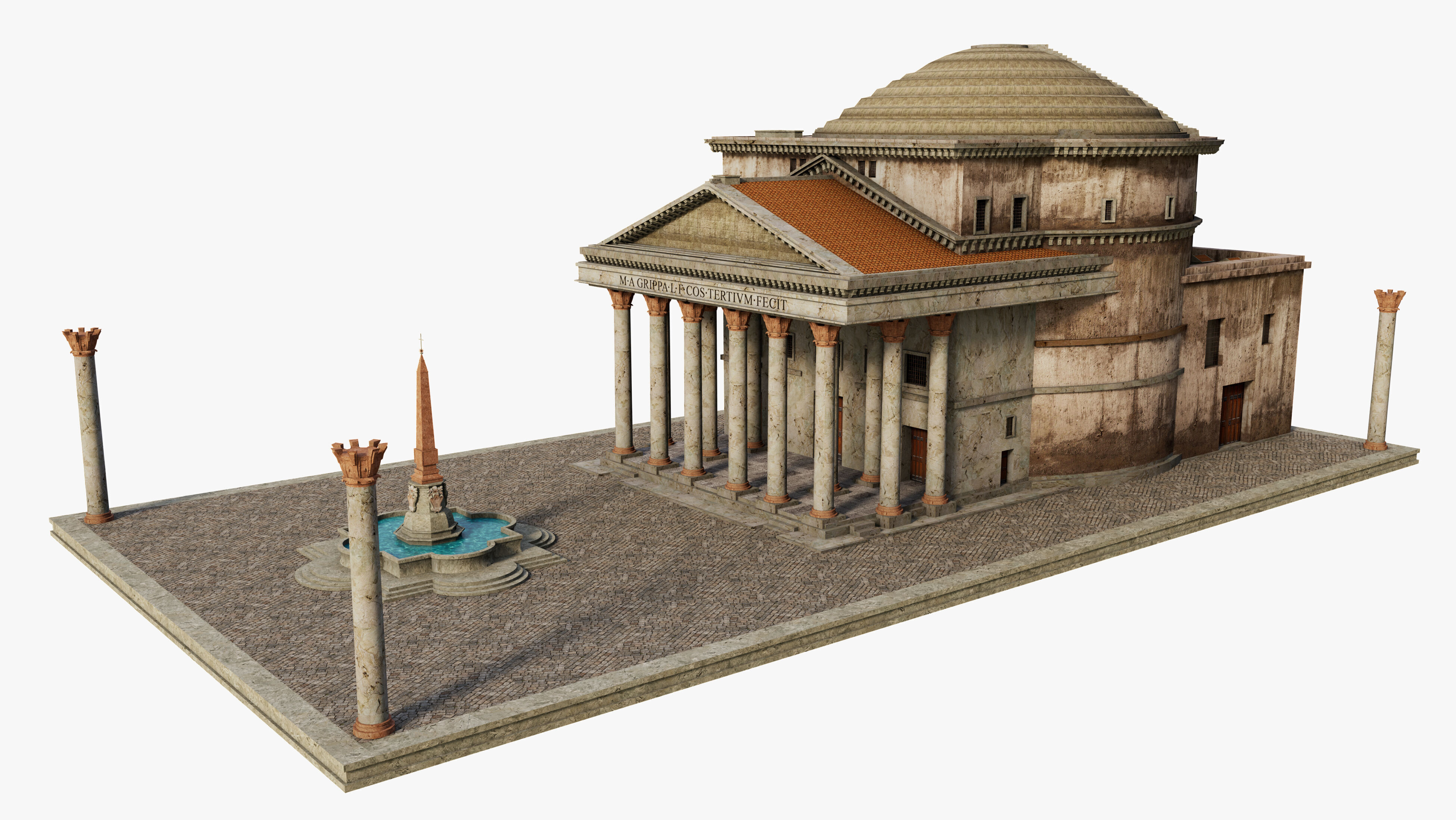 Pantheon in Rome 3D model_4
