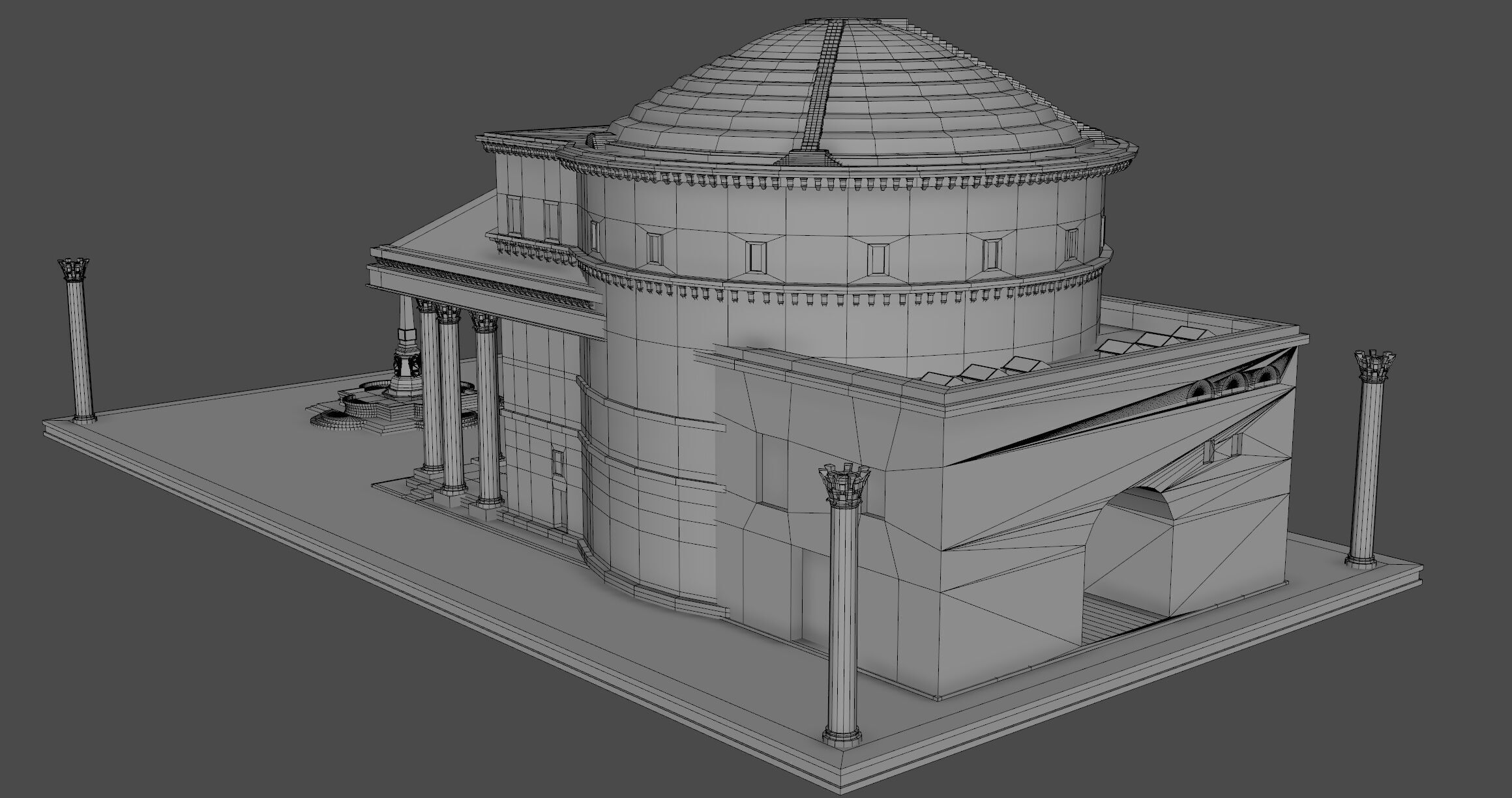 Pantheon in Rome 3D model_15