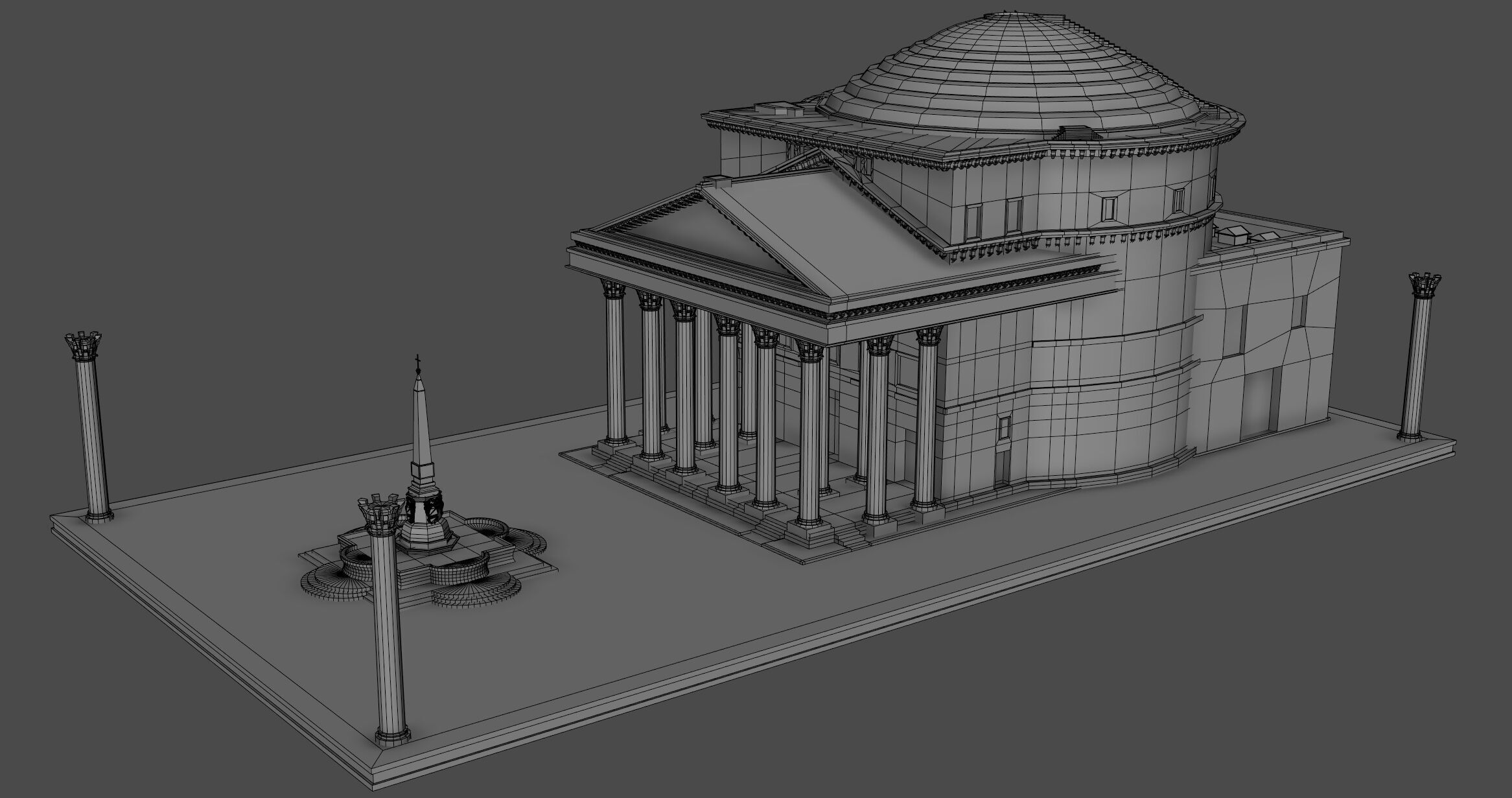 Pantheon in Rome 3D model_18