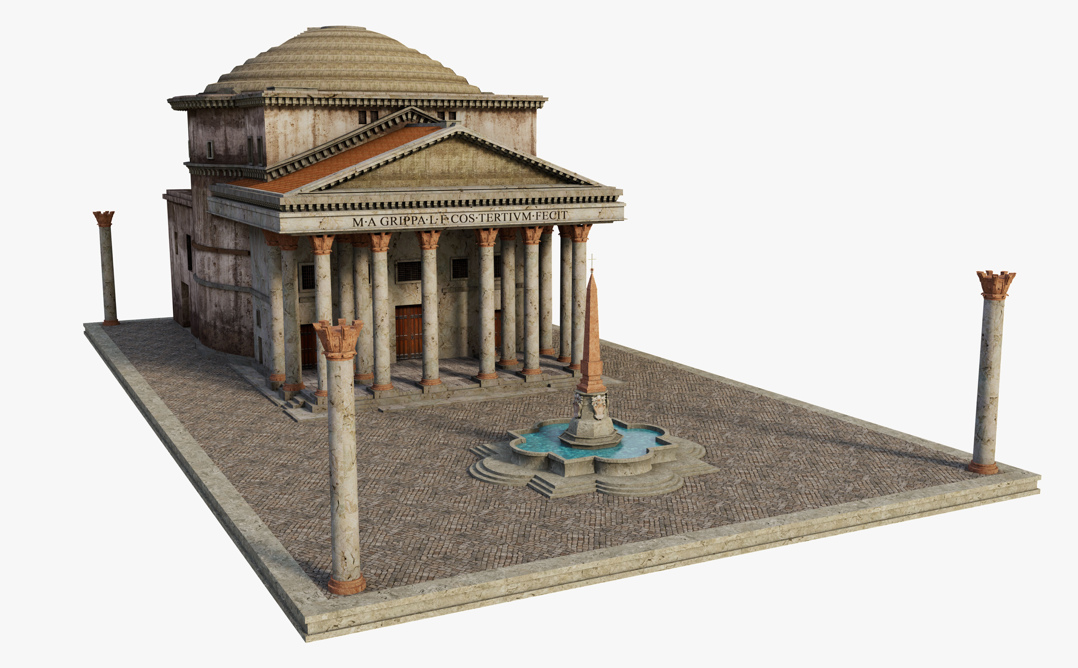 Pantheon in Rome 3D model_2