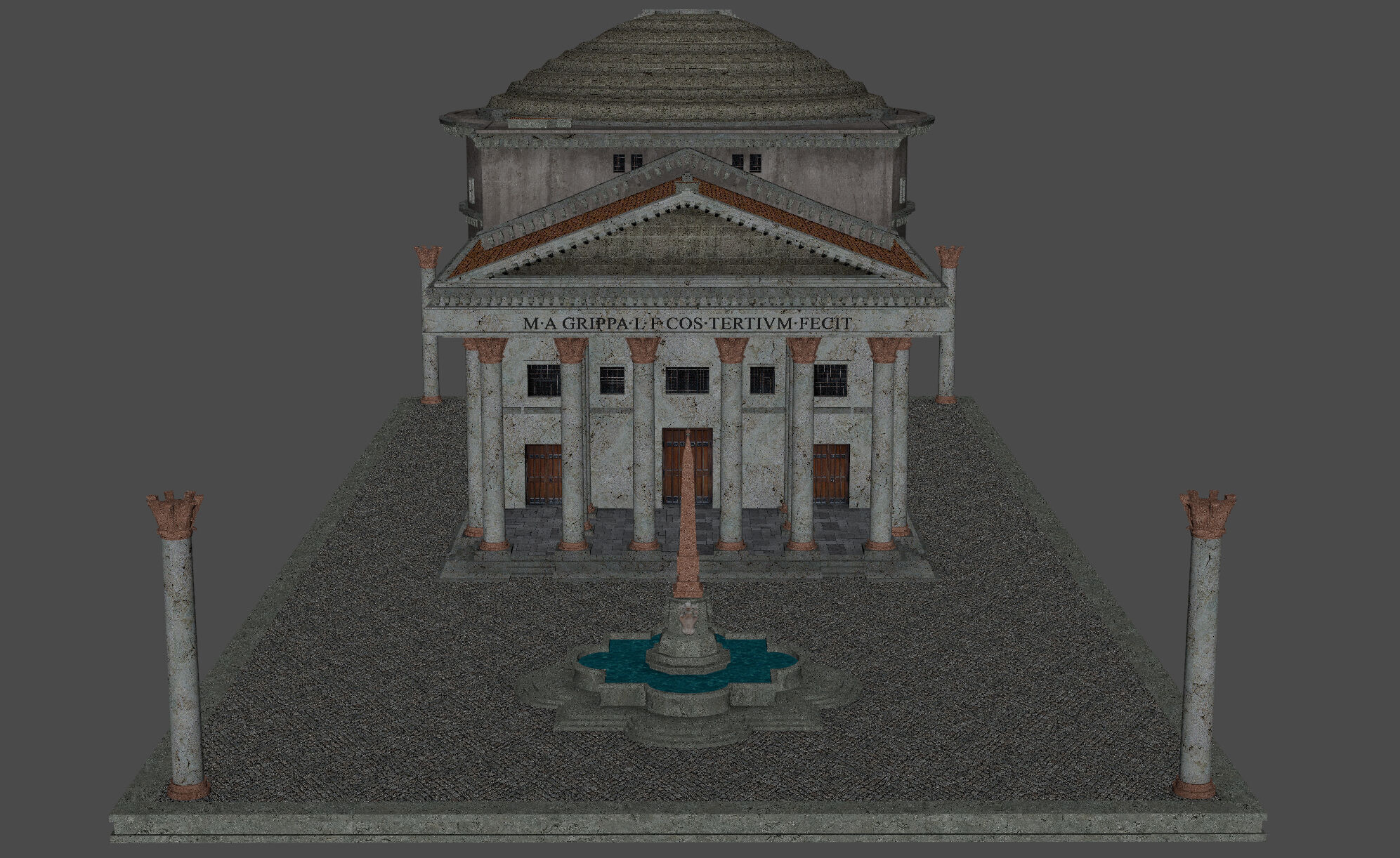 Pantheon in Rome 3D model_12