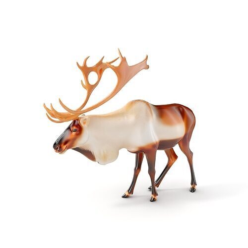 Detailed Reindeer Model Pack Low-poly 3D model