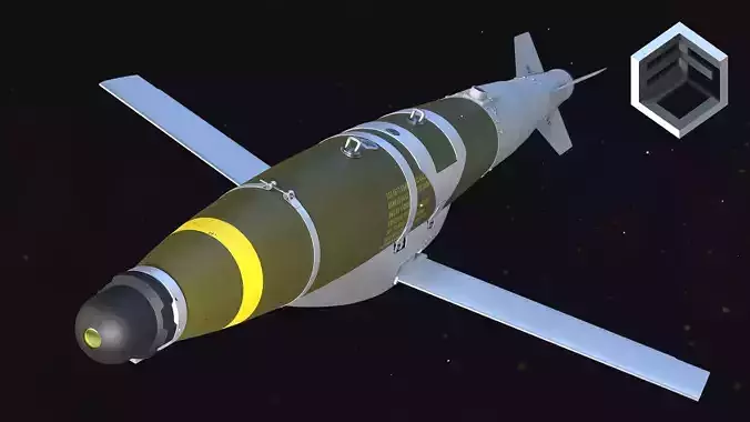 GBU-62 JDAM-ER Low-poly 3D model