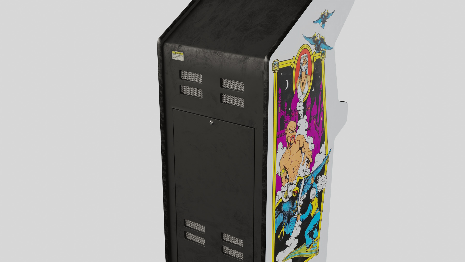 Arabian Arcade Cabinet Retro Low-poly 3D model_4
