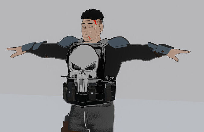 The Punisher 3D model