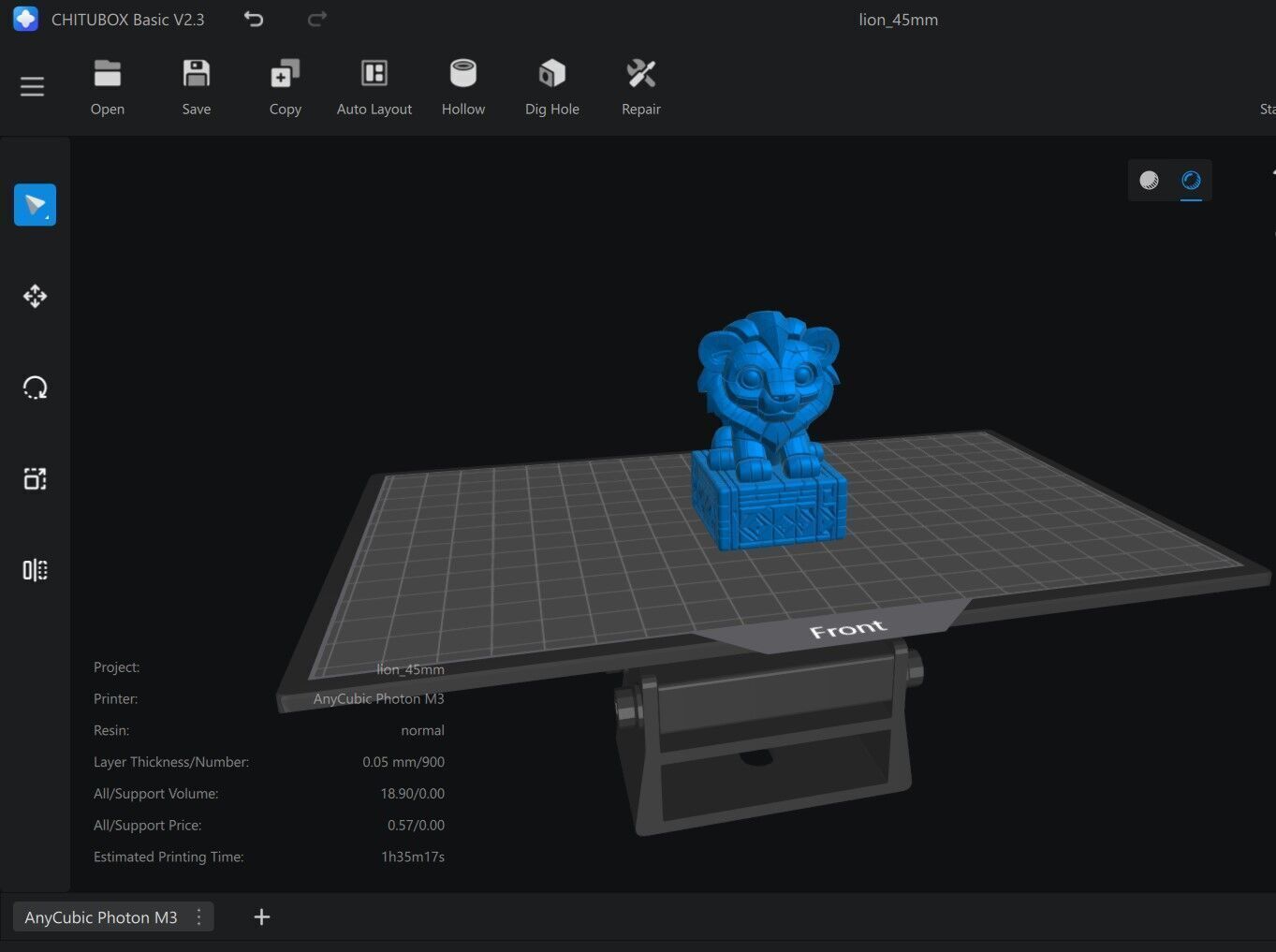 Baby lion 3D print model_6