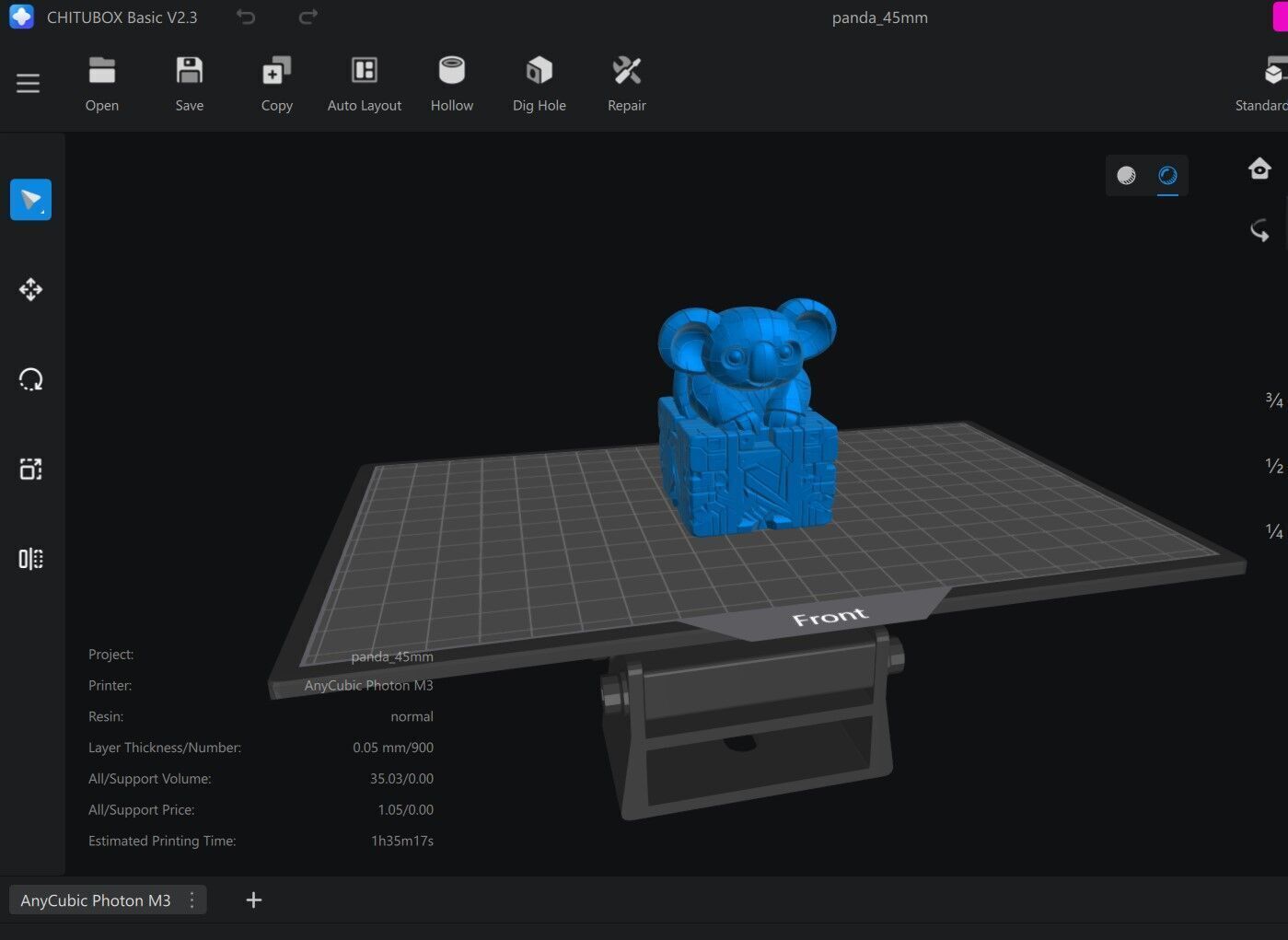 Baby panda 3D print model_6