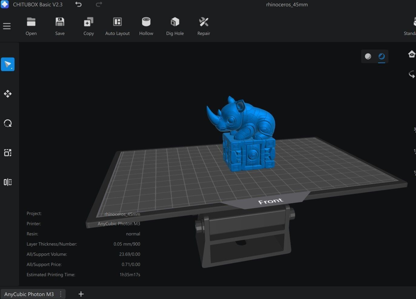 Baby rhinoceros 3D print model_6