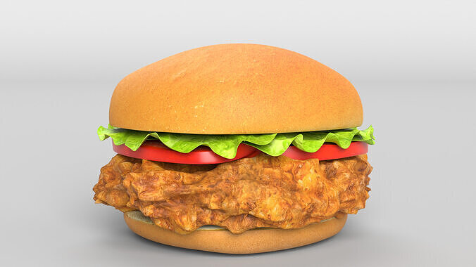 Chicken Sandwich 3D model