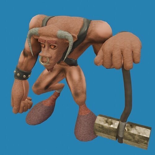 Minorus from MMORPG Ragnarock Online FanArt Free 3D model