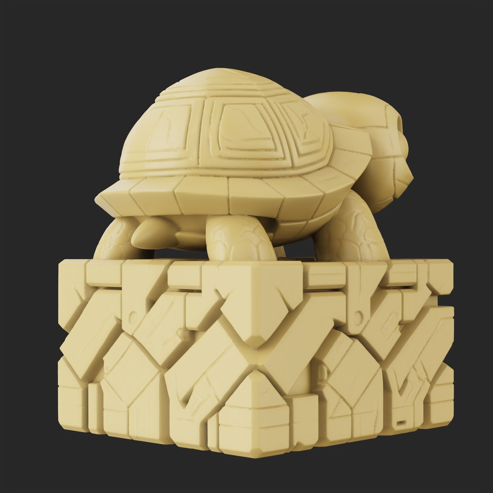 Baby turtle 3D print model_2