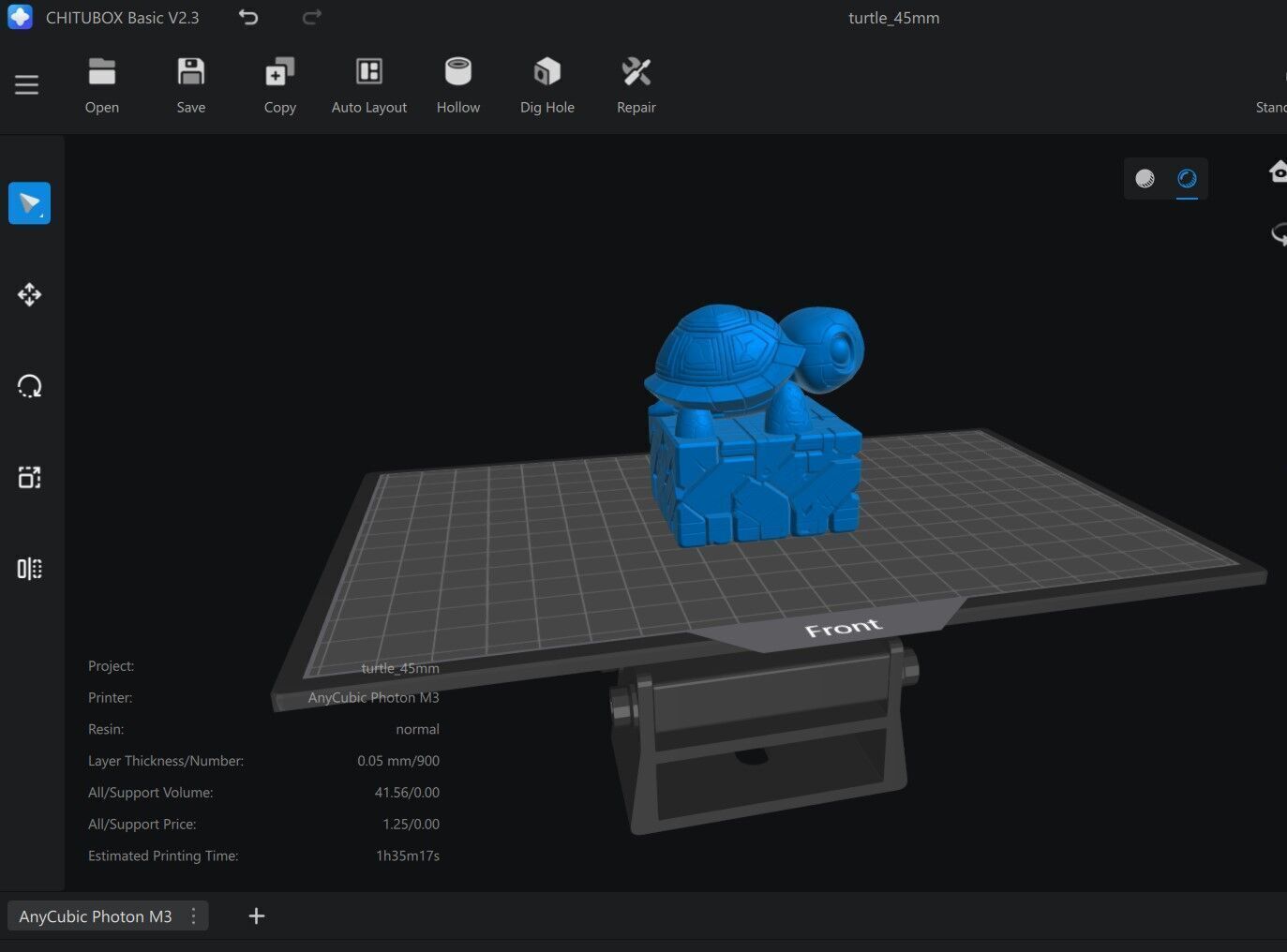 Baby turtle 3D print model_6