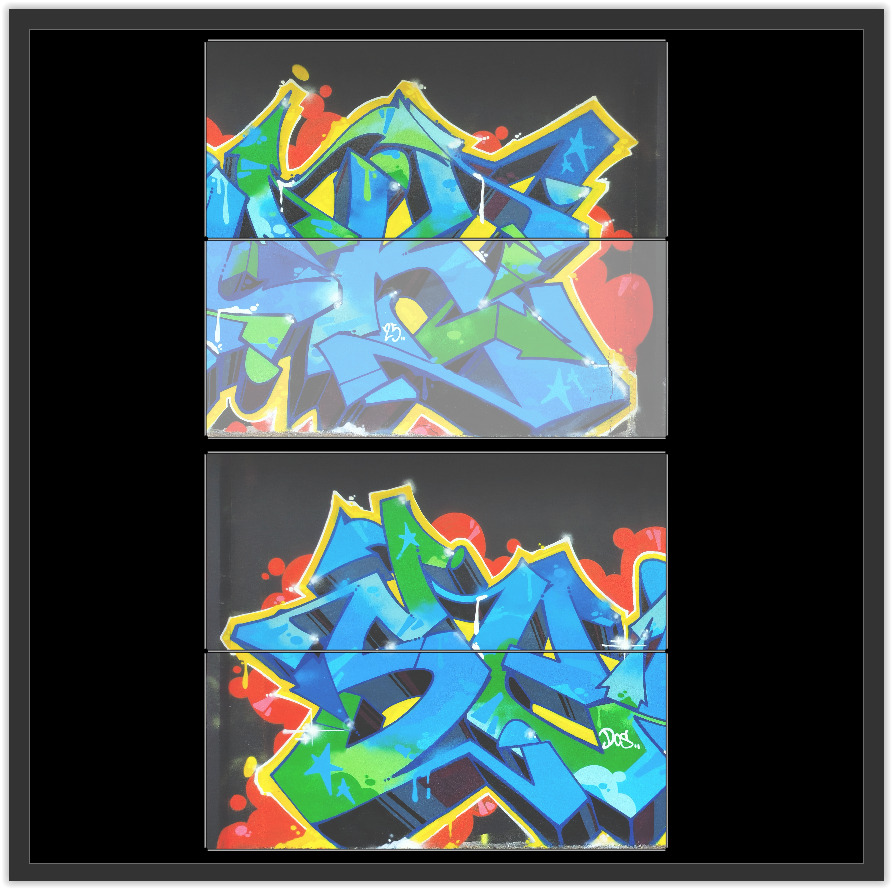 Graffiti wall XIX 3D model_6
