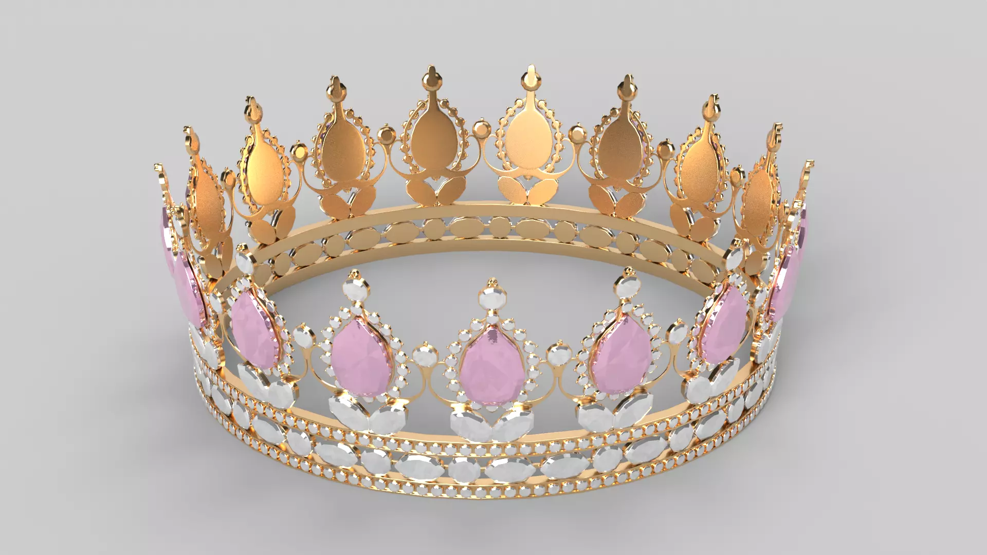 Princess Crown 3D model_0