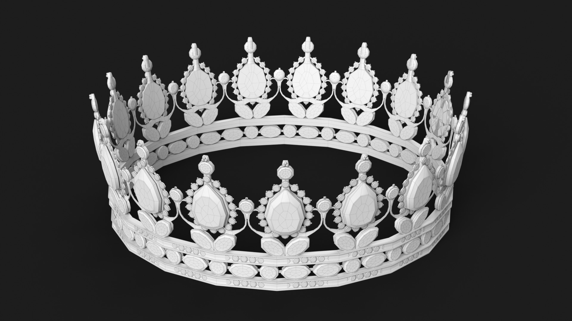 Princess Crown 3D model_7