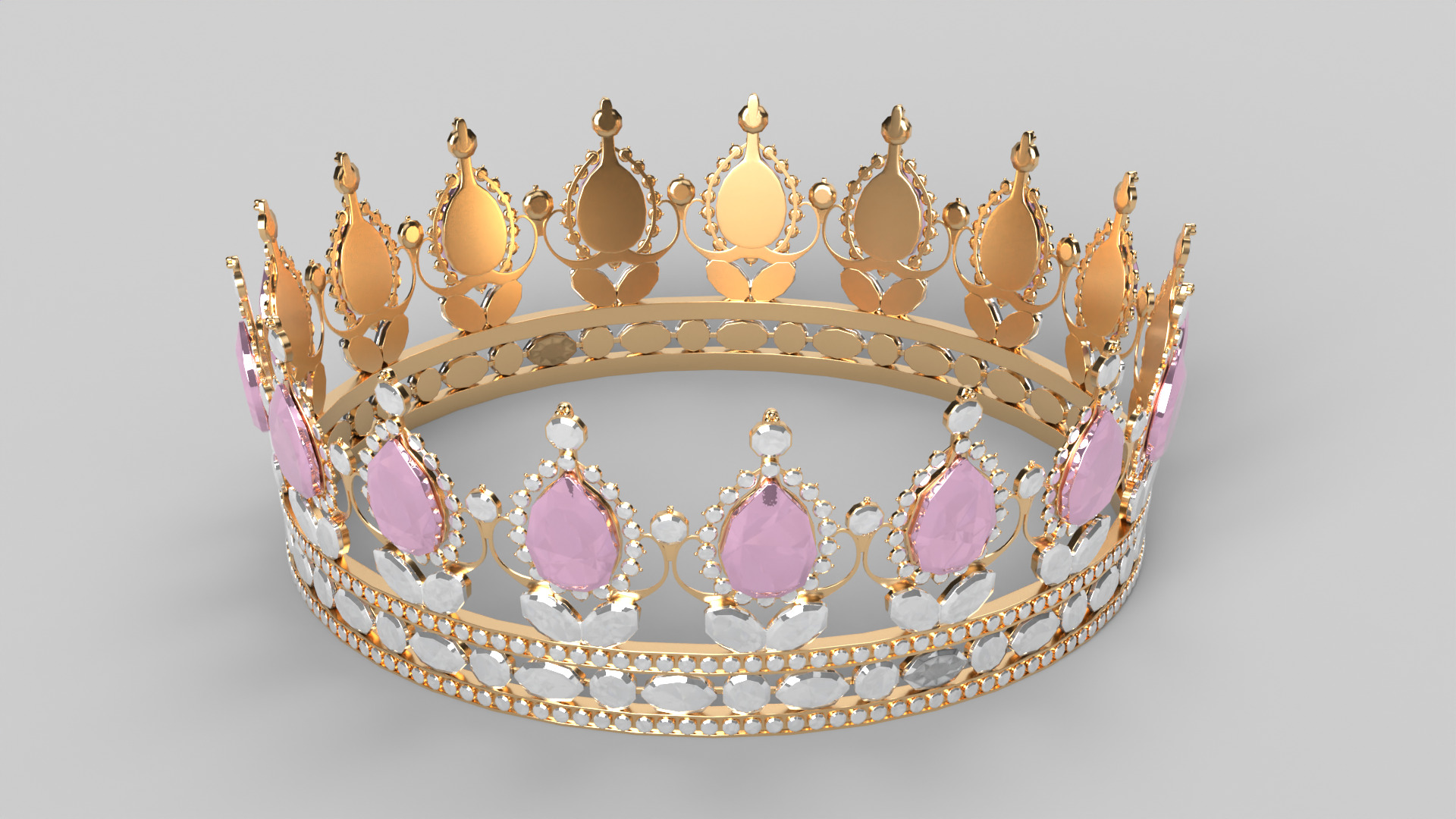 Princess Crown 3D model_5