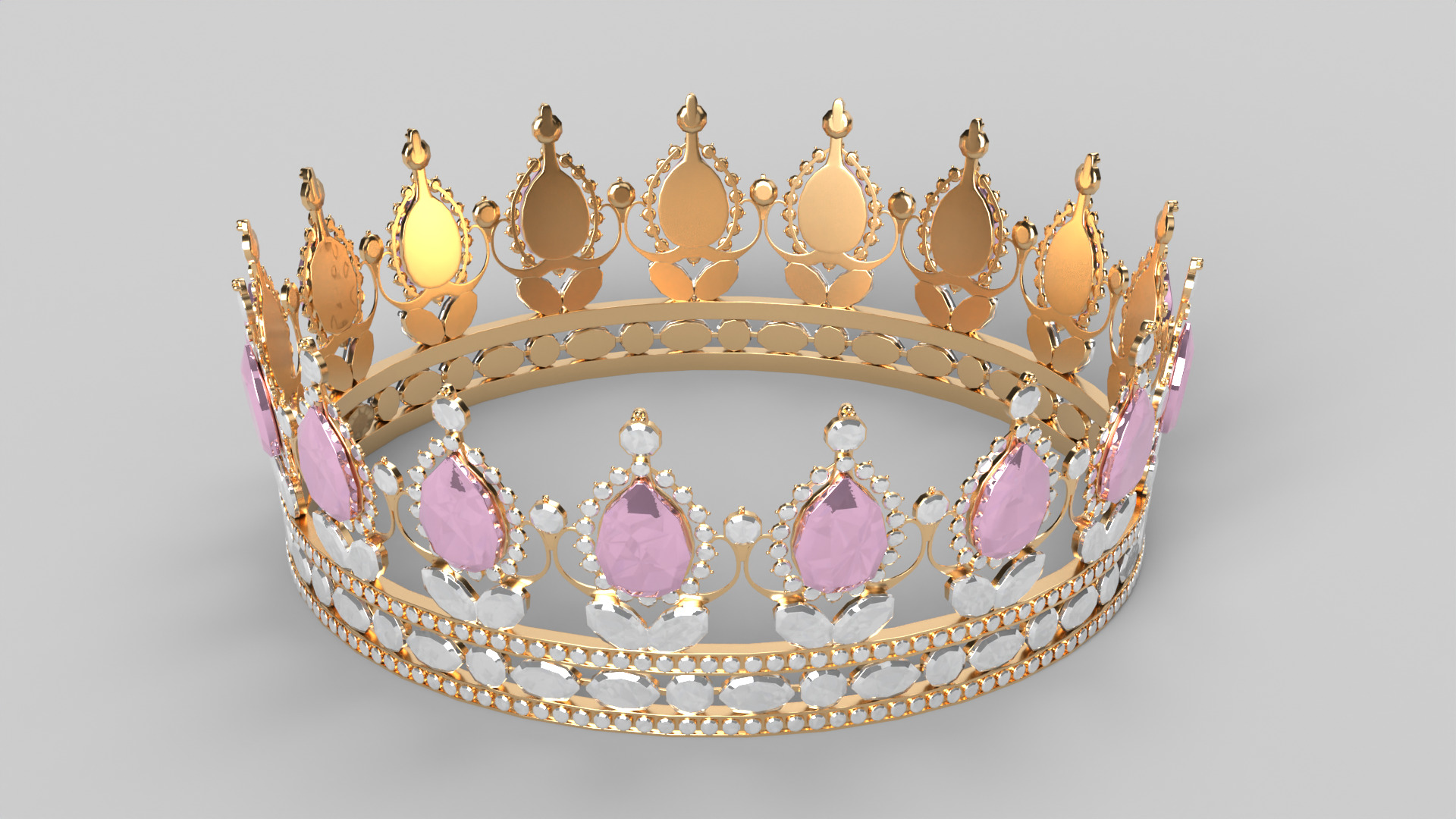 Princess Crown 3D model_2