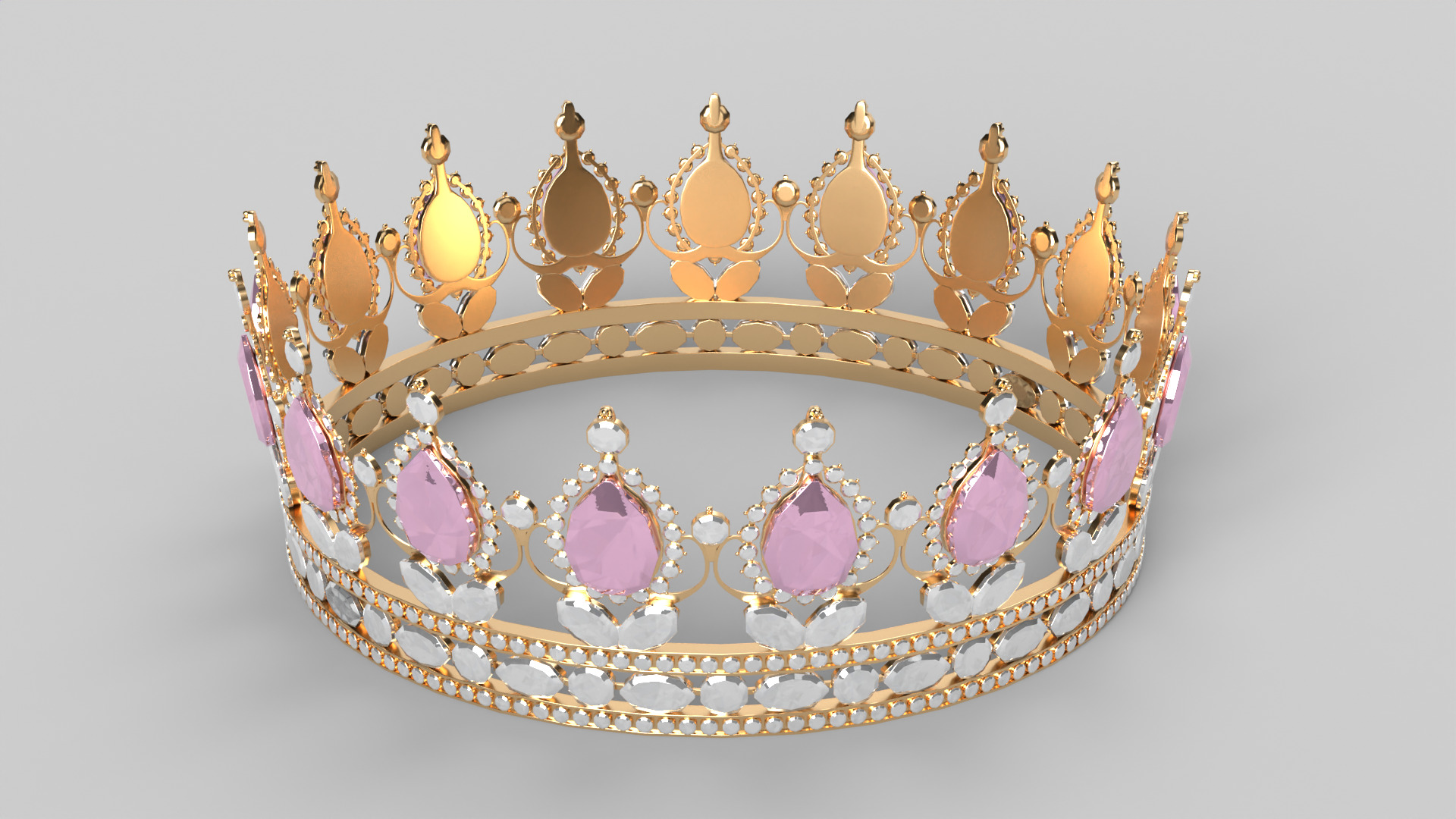 Princess Crown 3D model_4
