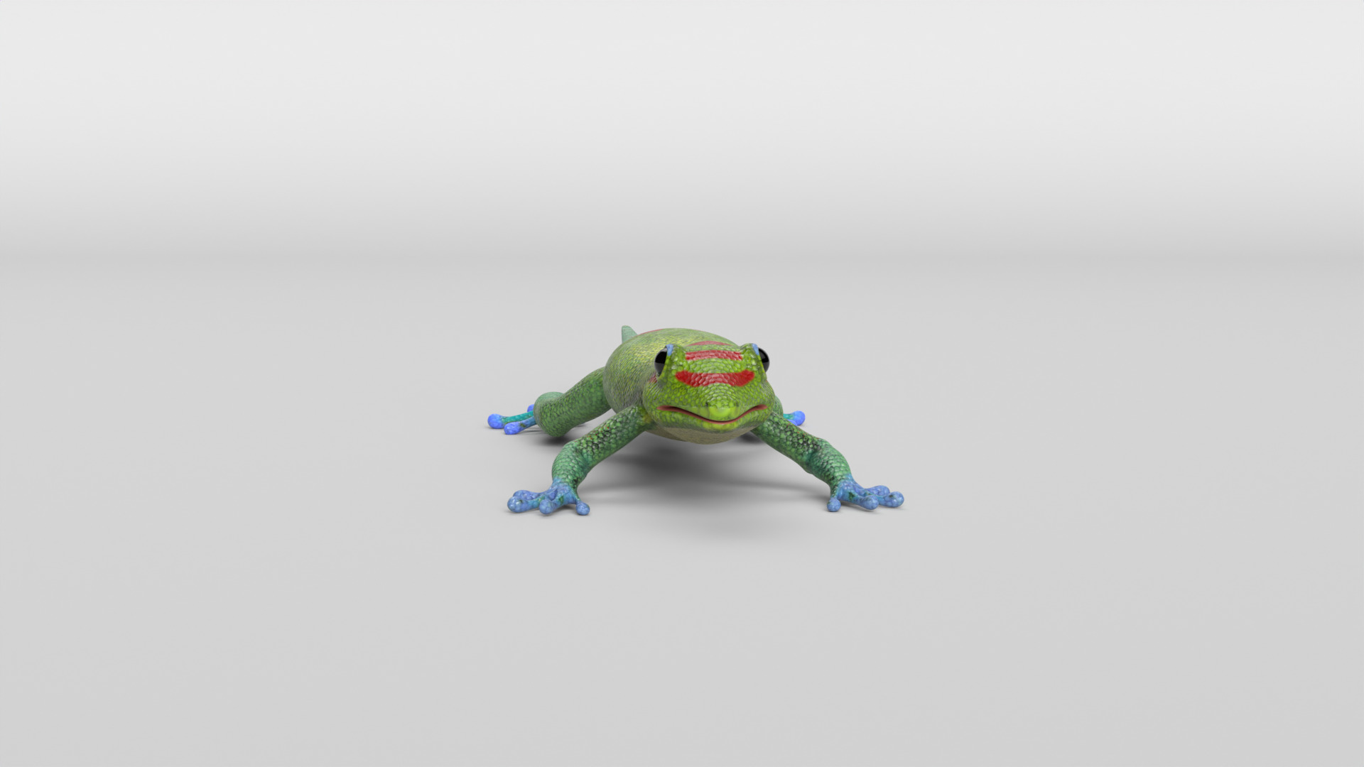 Gecko Low-poly 3D model_8