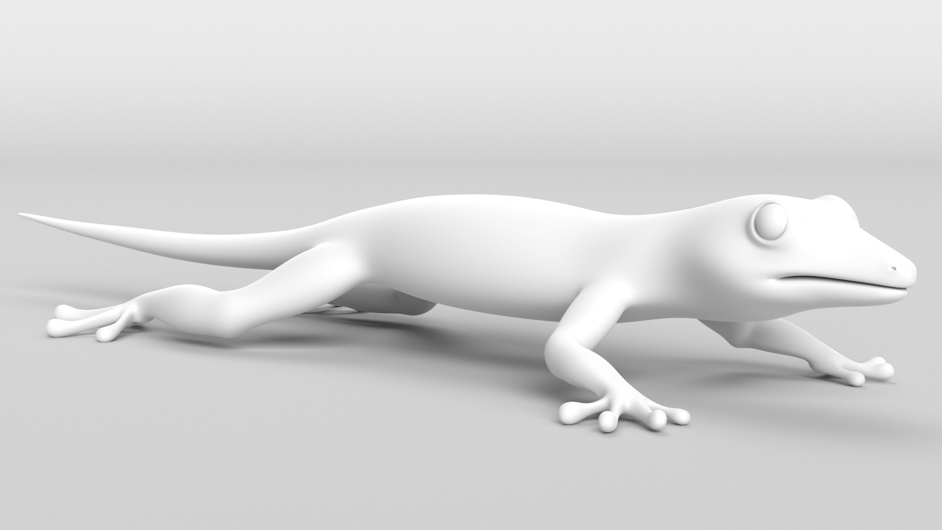 Gecko Low-poly 3D model_9
