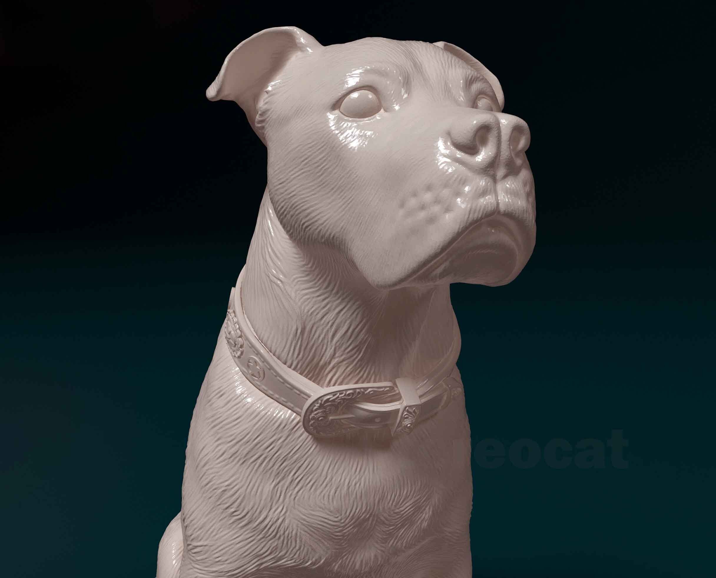 Staffordshire terrier 011 3D print model_3