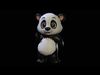 Panda mobile ready Low-poly 3D model_1