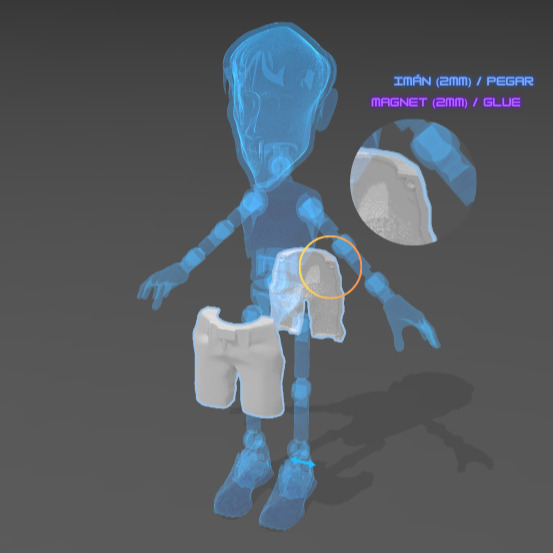 Articulated Figure - Red Hot Chili Peppers - Anthony Kiedis 3D print model_2