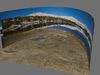 Santa sleigh and 8 reindeer pass in front of big blue moon Free 3D model_2