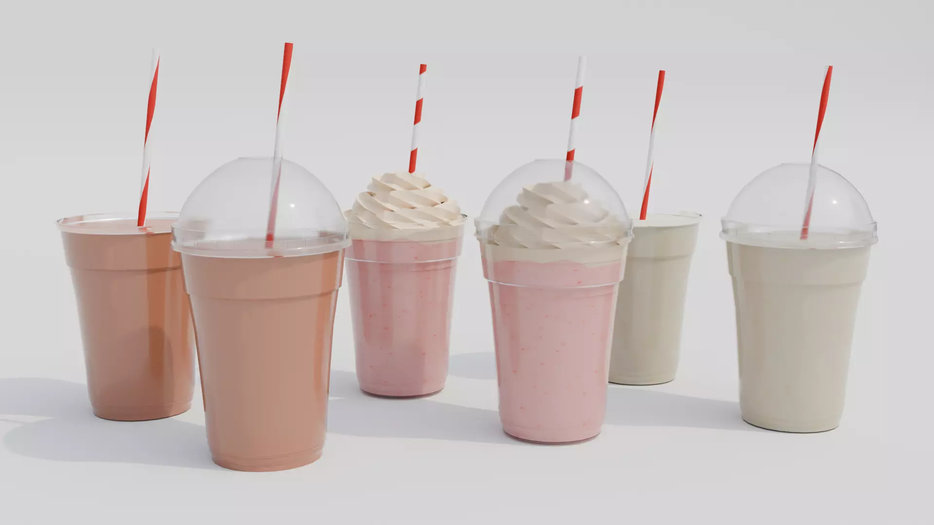 Milkshake 3D Asset Pack Low-poly 3D model_0