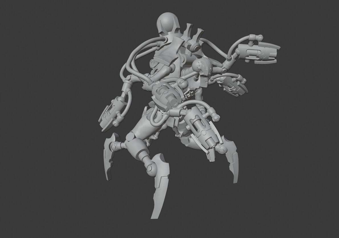 Hexagun Destroyer 3D print model_2