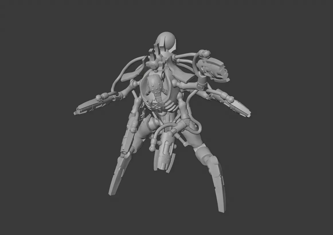 Hexagun Destroyer 3D print model_0