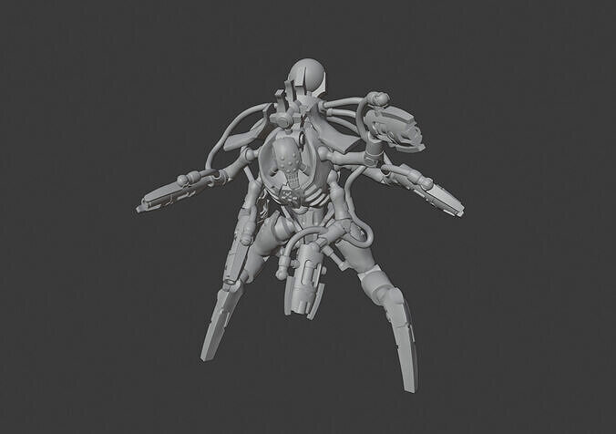 Hexagun Destroyer 3D print model