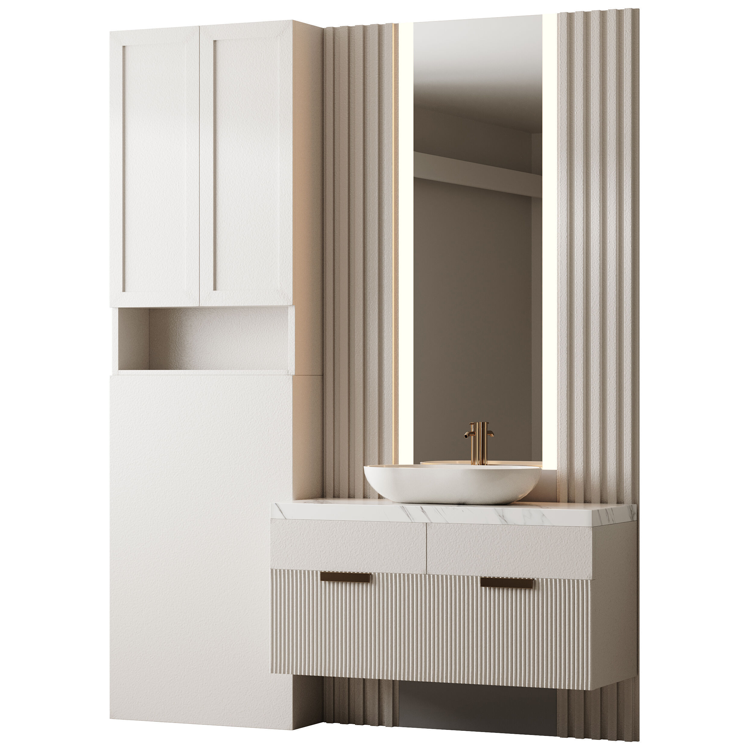 Bathroom furniture 24 3D model_9