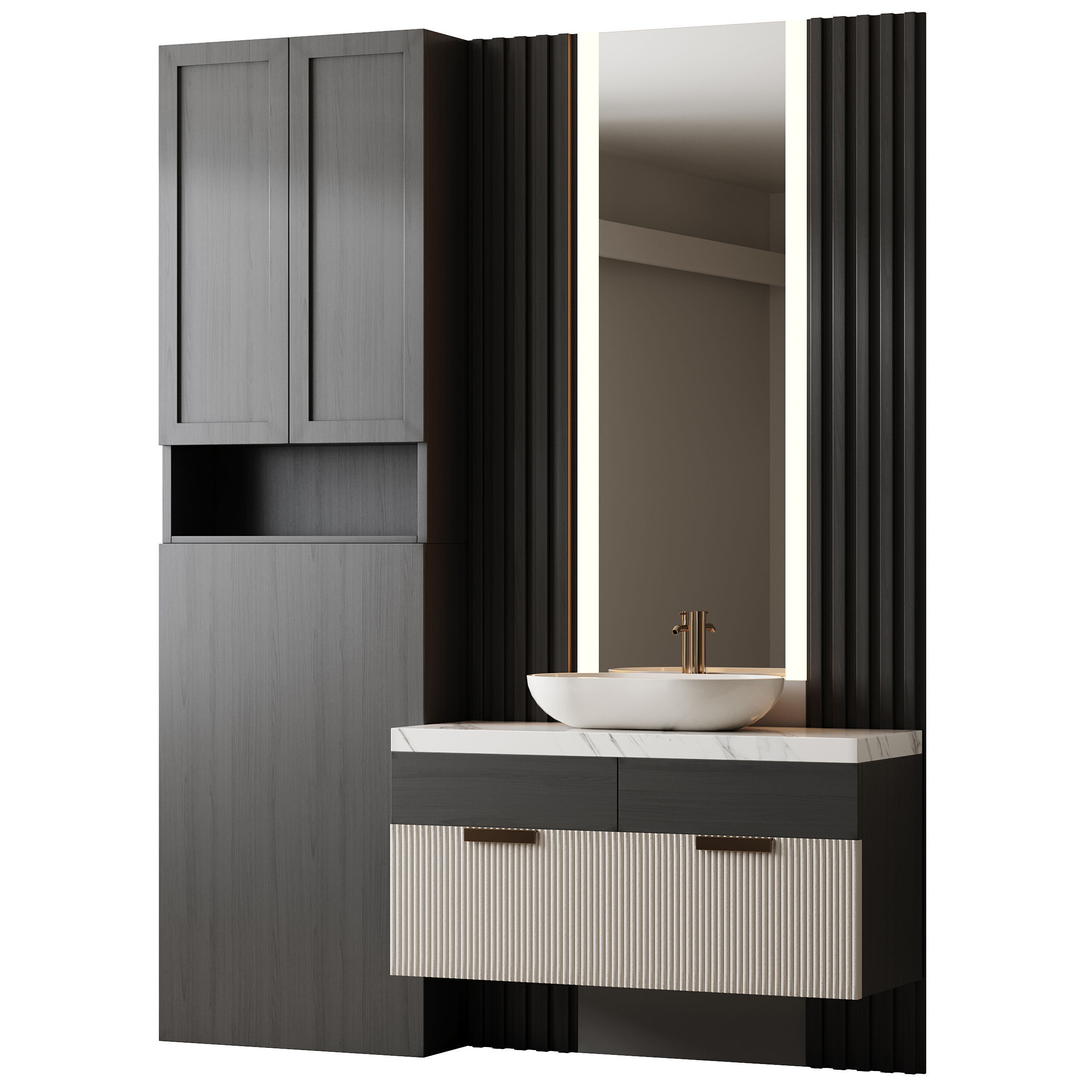 Bathroom furniture 24 3D model_10