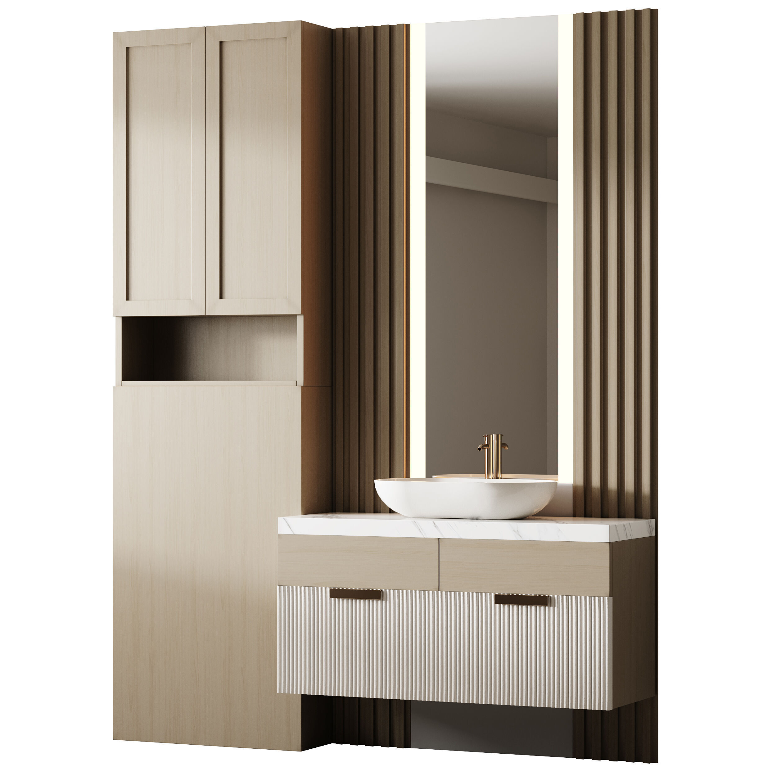 Bathroom furniture 24 3D model_5