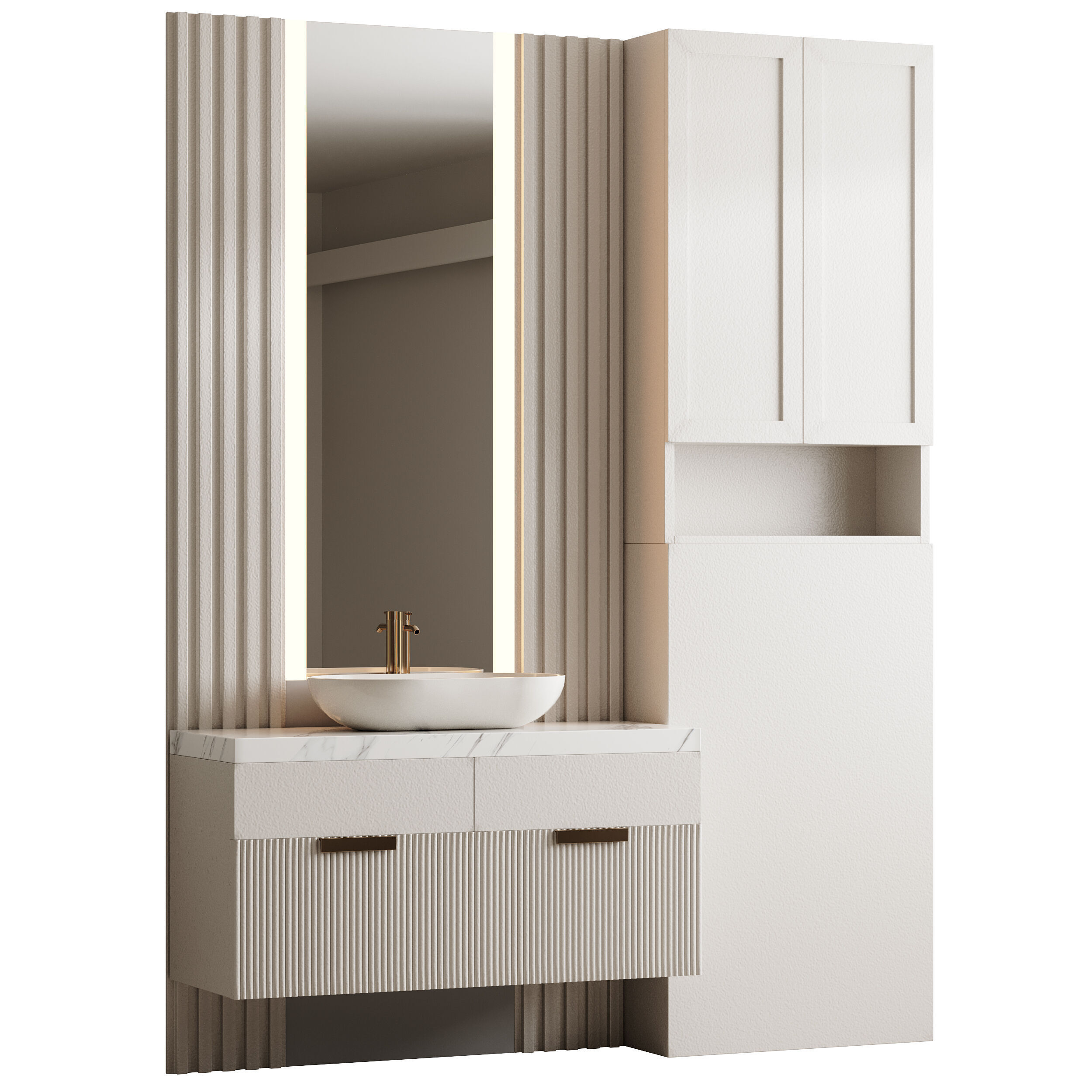 Bathroom furniture 24 3D model_7