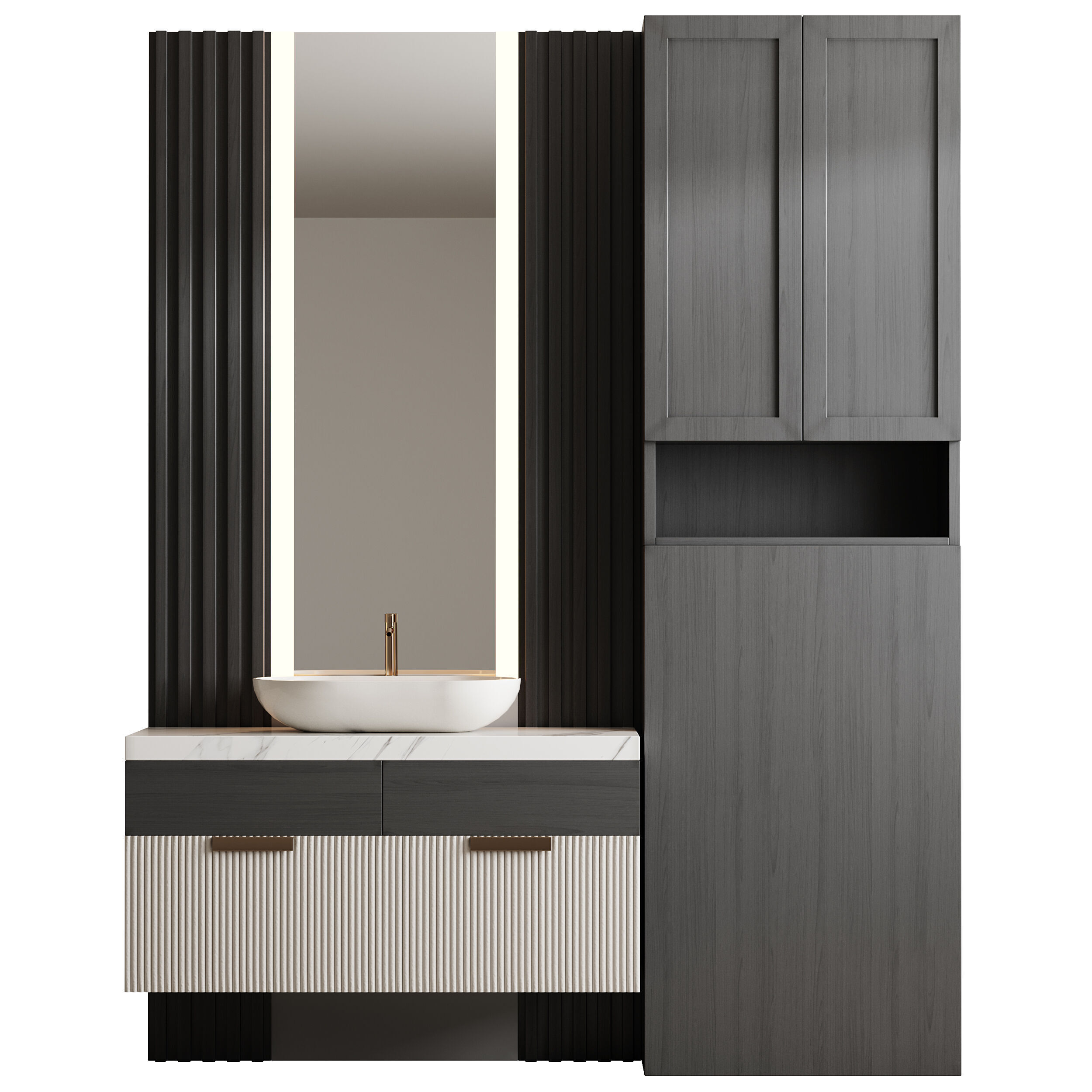 Bathroom furniture 24 3D model_6