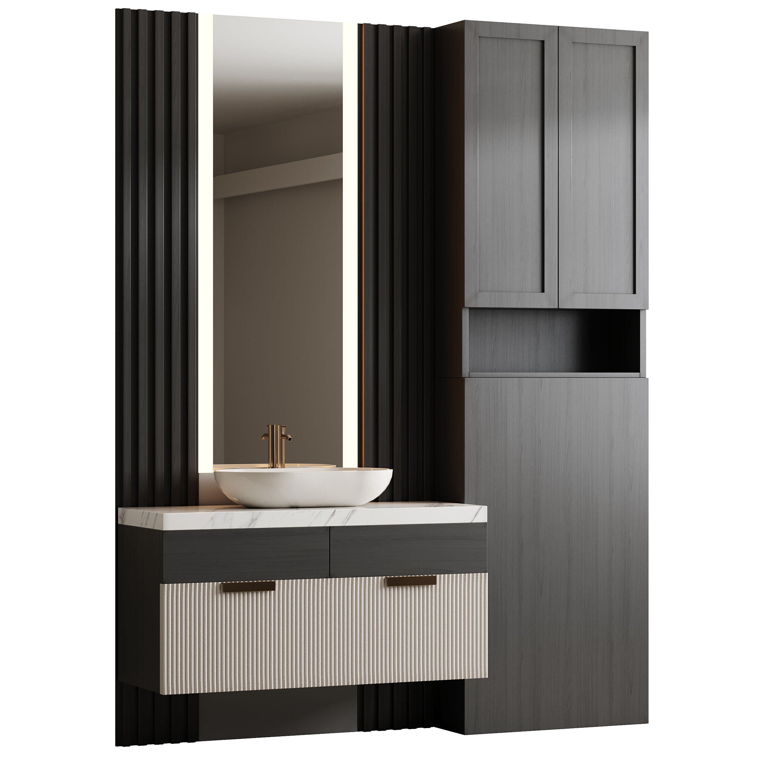 Bathroom furniture 24 3D model_2