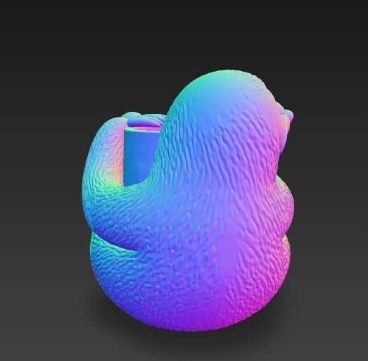 Sloth Pot Holder  Cute 3D Printable Sloth Planter Model 3D print model_4