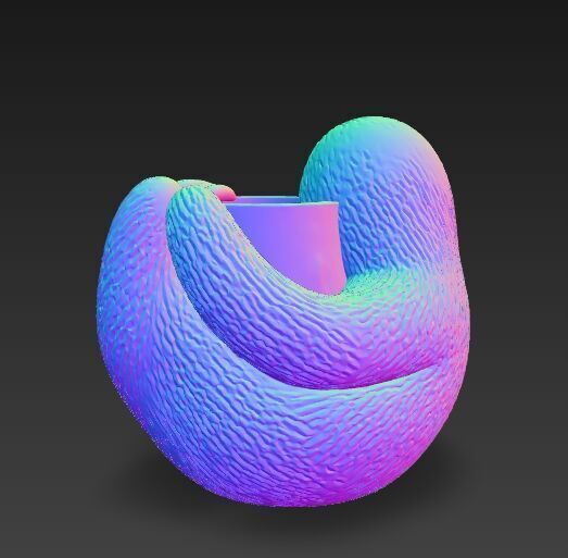 Sloth Pot Holder  Cute 3D Printable Sloth Planter Model 3D print model_5