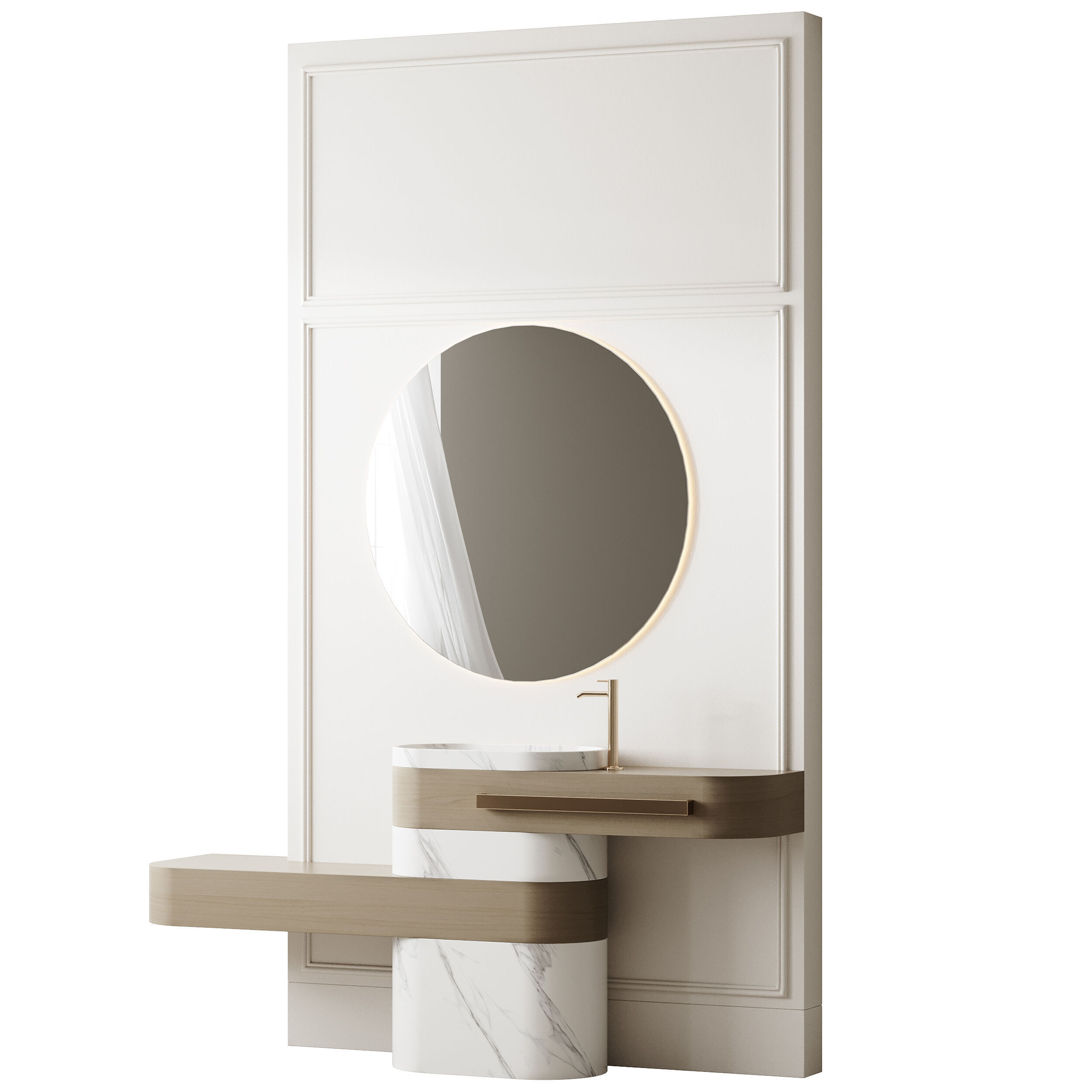 Bathroom furniture 25 3D model_10