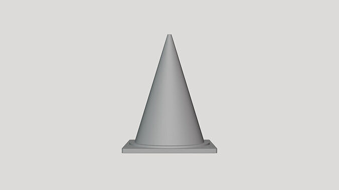 Basic Traffic Cone - Geometry Only No Textures No Materials 3D model