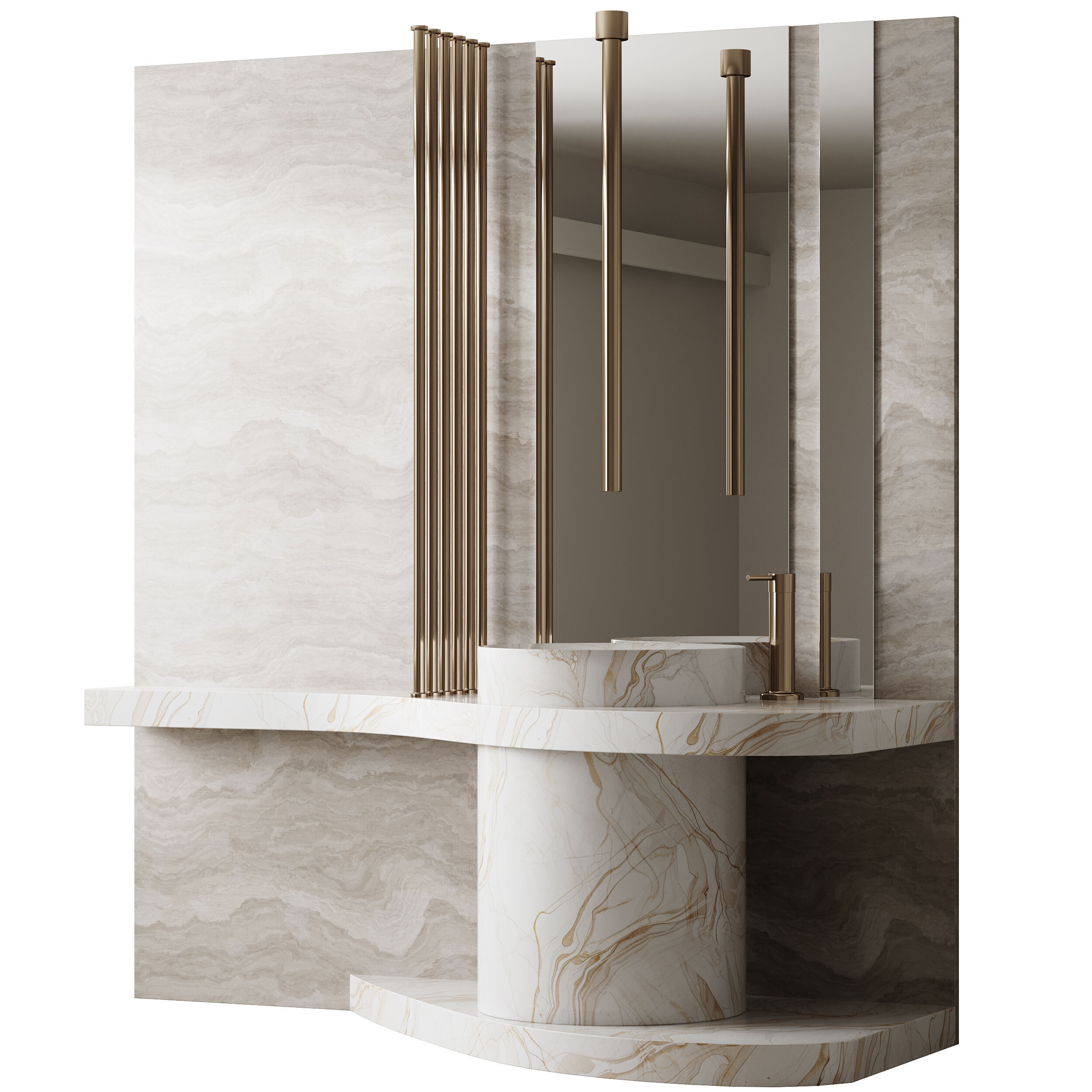 Bathroom furniture 26 3D model_6