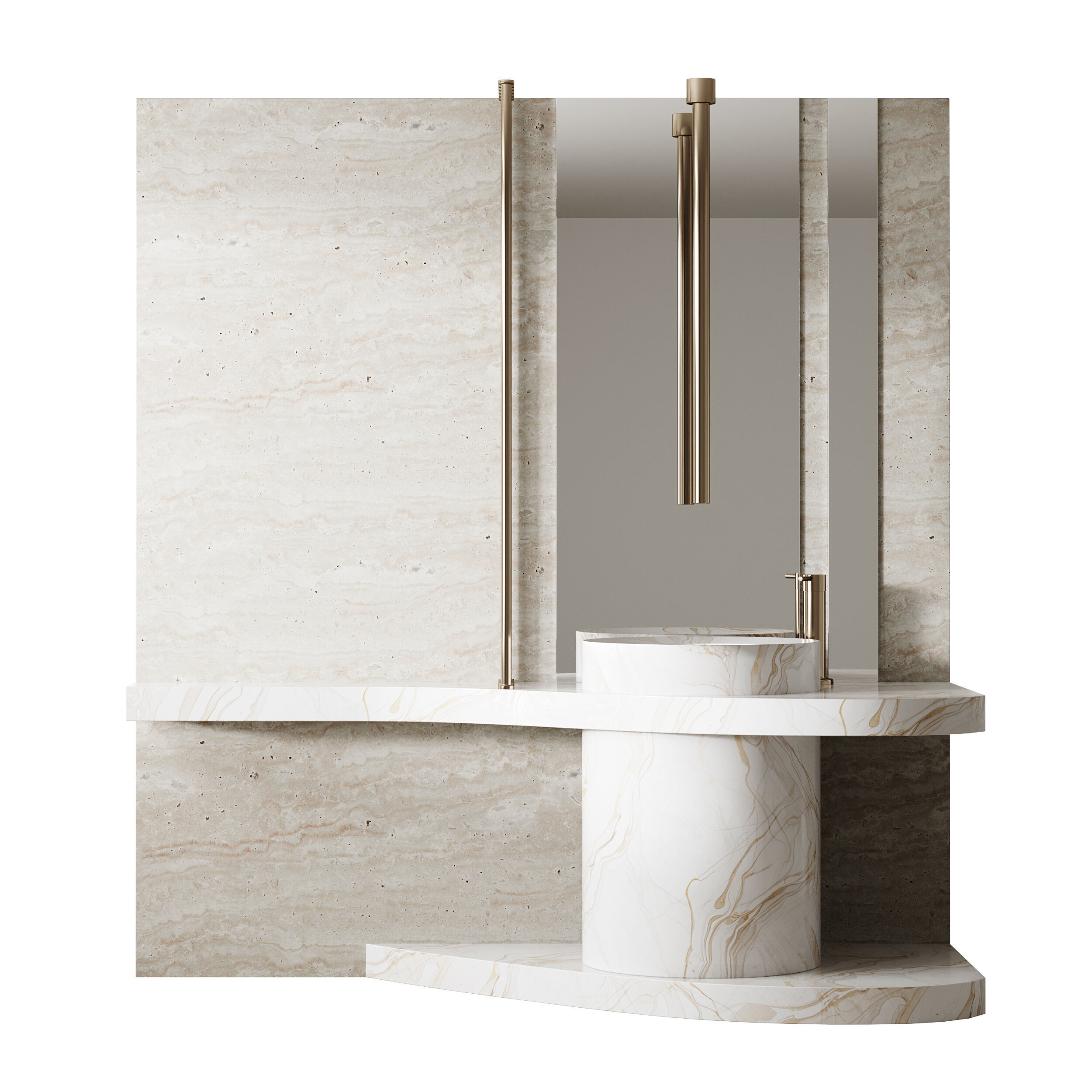 Bathroom furniture 26 3D model_7