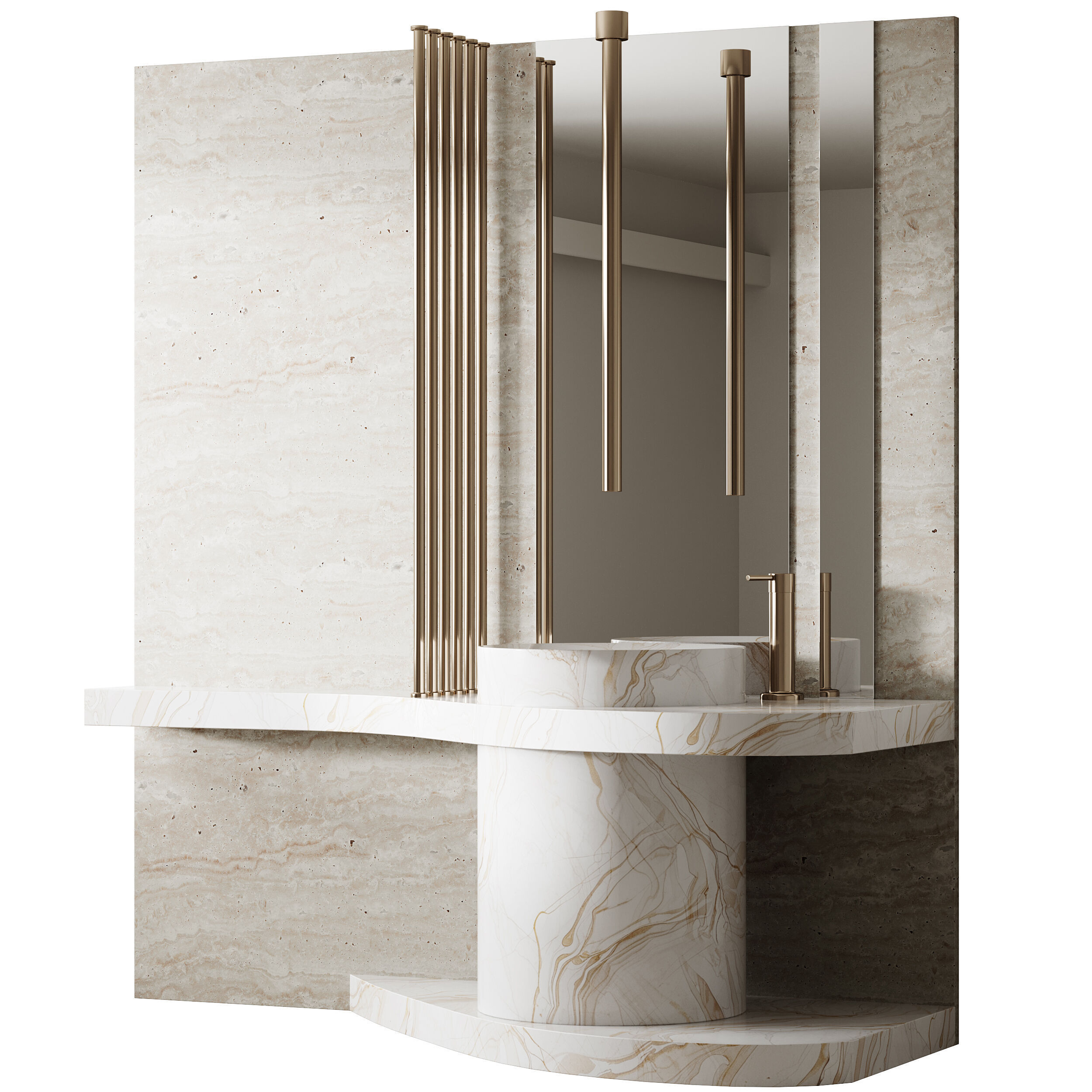 Bathroom furniture 26 3D model_9