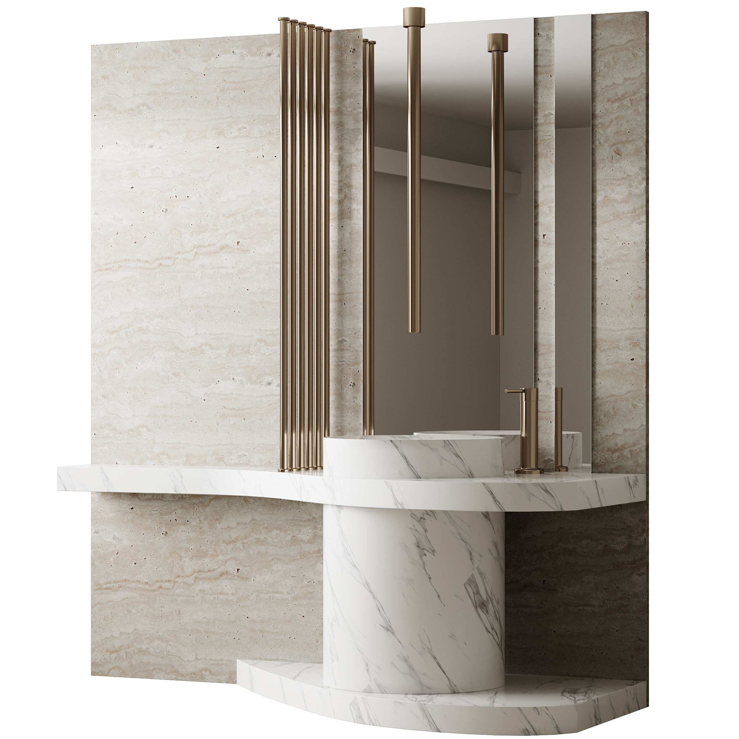 Bathroom furniture 26 3D model_10