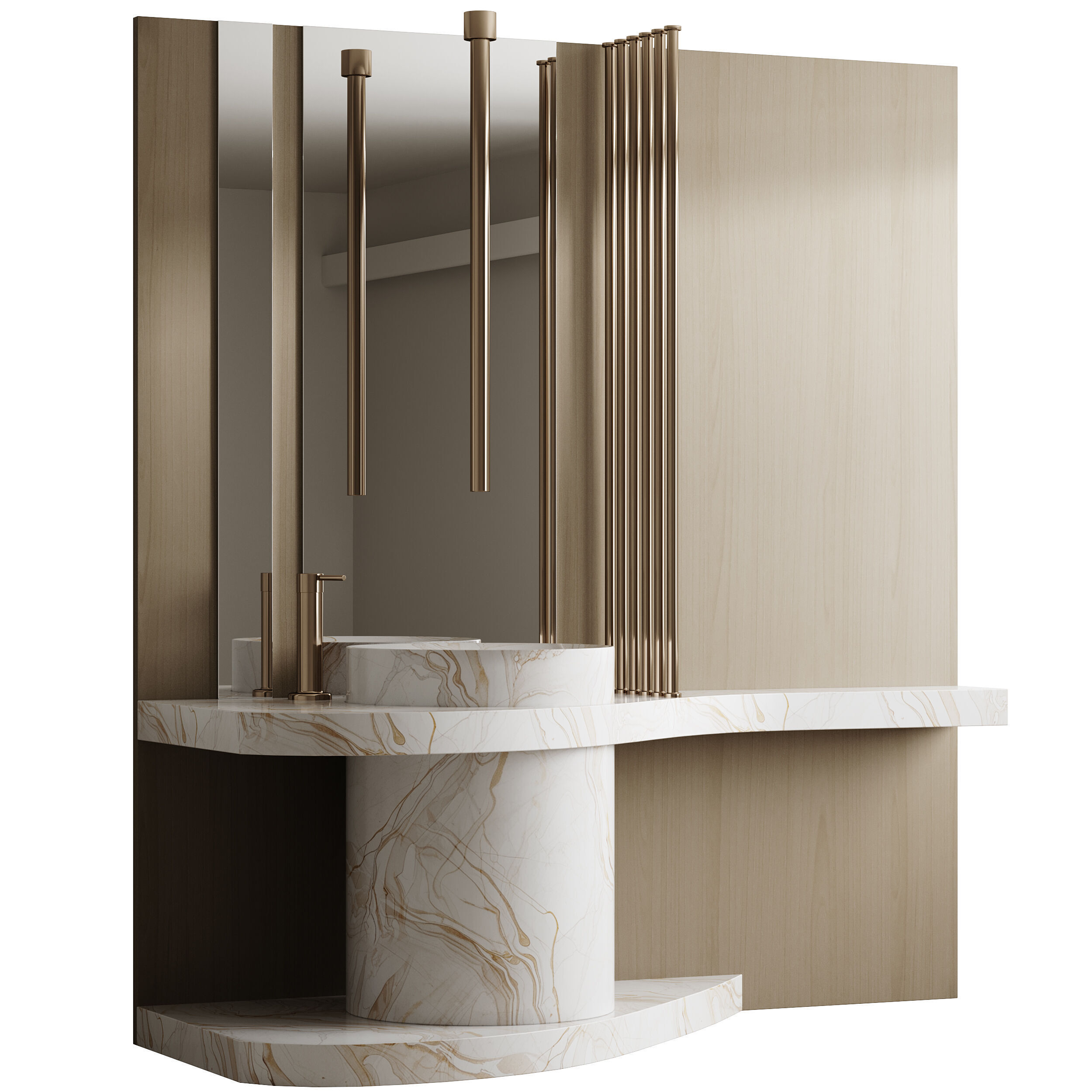 Bathroom furniture 26 3D model_11