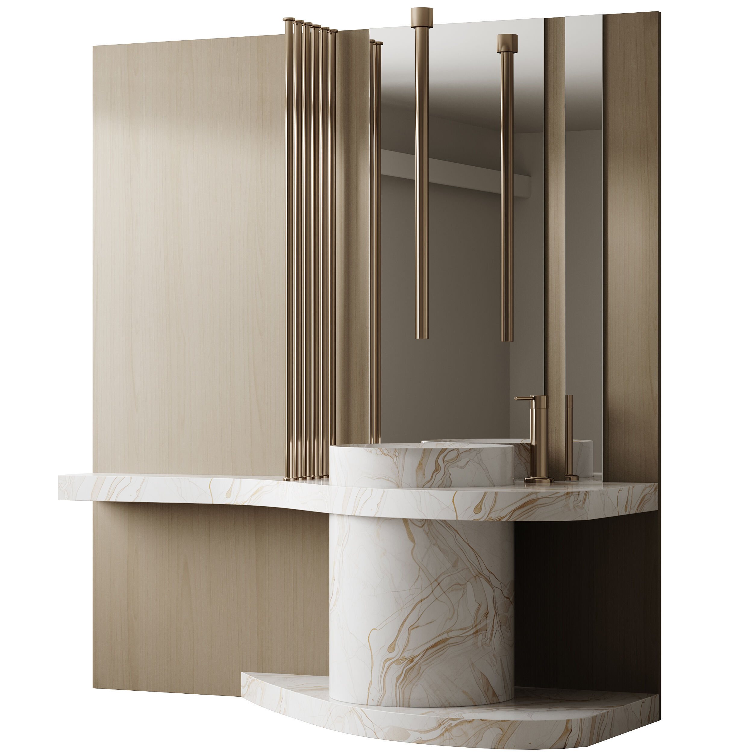 Bathroom furniture 26 3D model_5