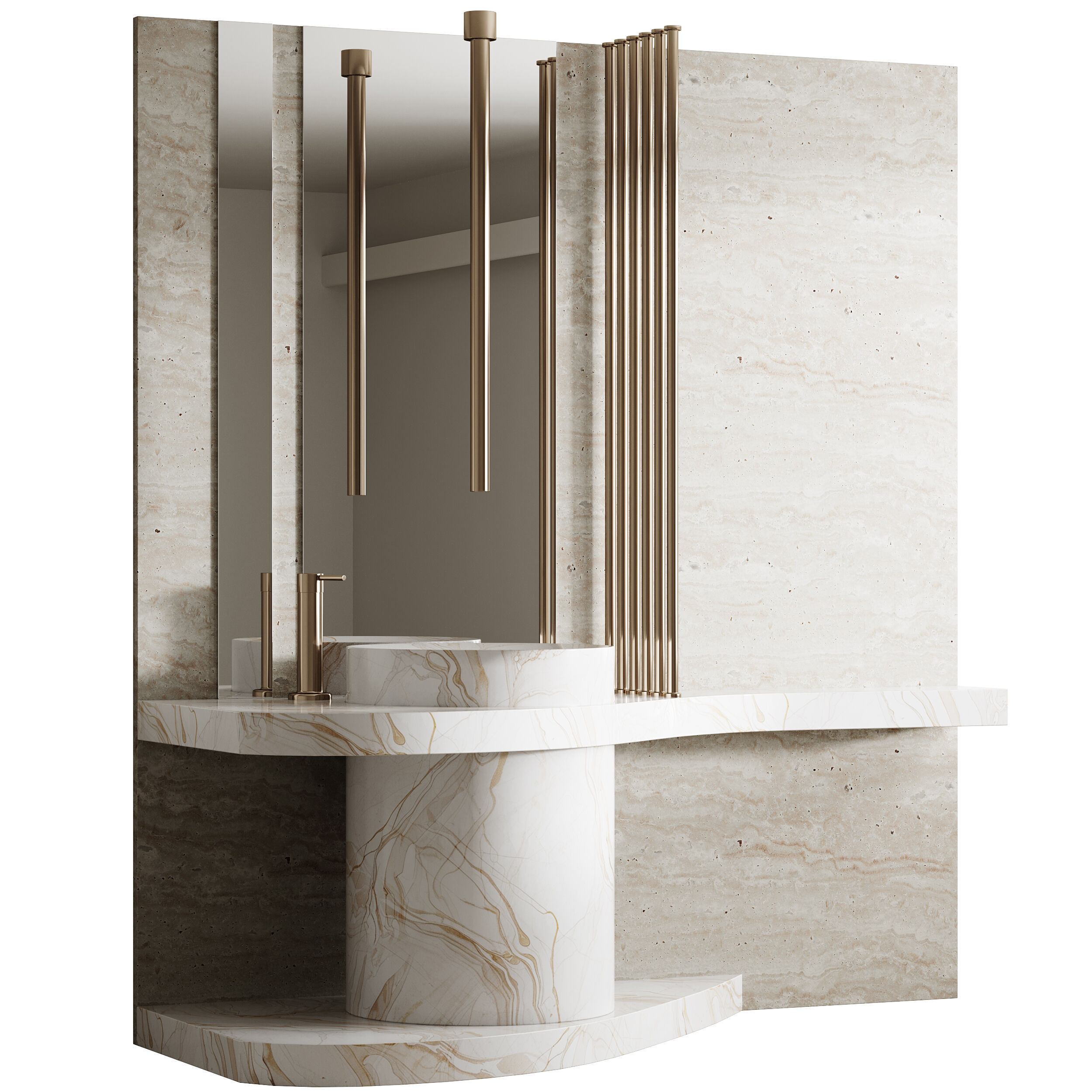 Bathroom furniture 26 3D model_3